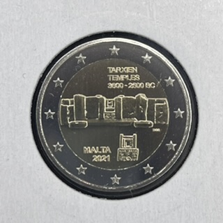 Malta 2€ Templo Tarxien Mint Mark F