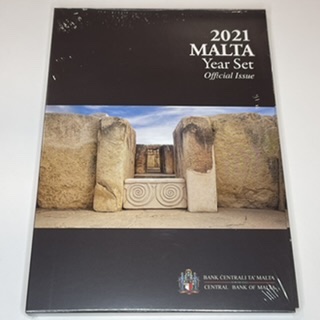 Malta carteira BNC 2021 9 Moedas Mint Mark F
